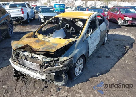 2012 Honda Civic Lx z USA, uszkodzony, nr VIN 2HGFB2F56CH596137